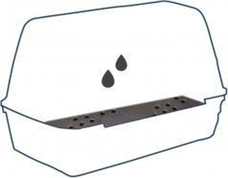 Duvo + tapis de drainage pour boîte de transport pour art 114004 - cage de transport - 45 cm x 51,5 cm x 0,8 cm - noir