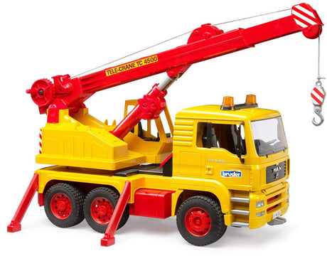 Homme de camion avec grue 50 ans Bruder