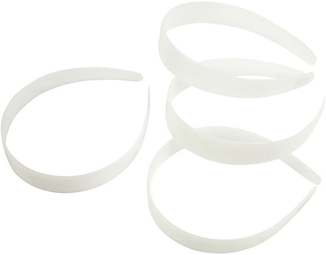 Elastiques à cheveux Creativ company, l: 25 mm, blanc, 5 pièces 1 boîte