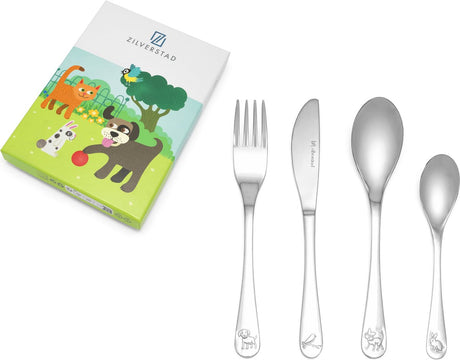 Couverts enfant 4 pièces animaux