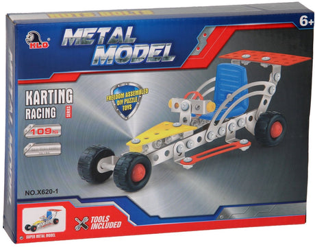 Construction de voiture de course en métal, 109 pcs.