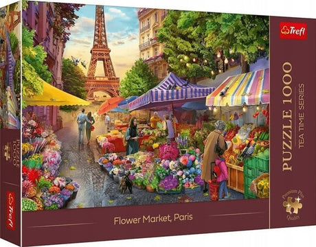 Trefl photo odyssey - puzzle - 1000 pièces - 68x48 cm - marché aux fleurs de paris - qualité premium plus
