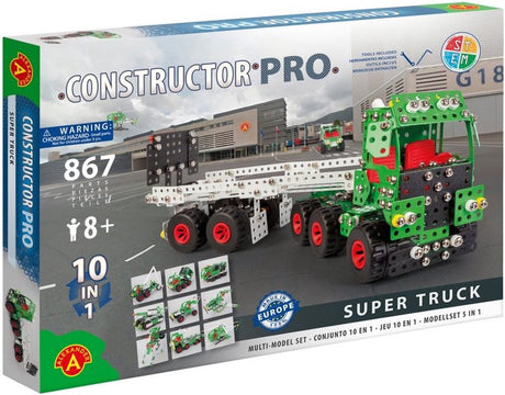 Alexander Toys Constructor Pro - Super camion (10 en 1) - 867 pièces