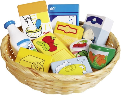 Goki épicerie dans un panier, 10 pièces.