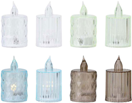 Bougie avec LED, 24 pcs.