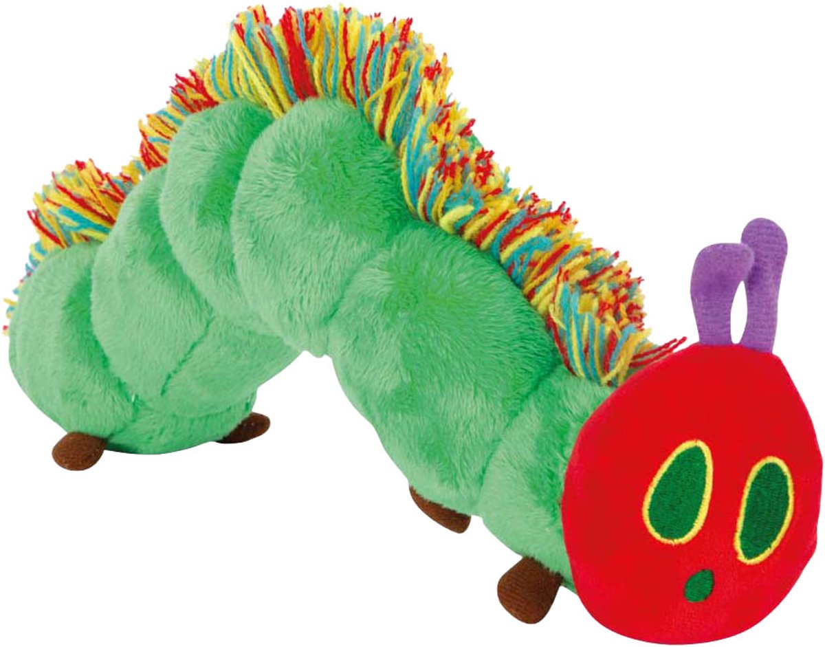 Chenille à petits pieds, peluche jamais assez - 28cm