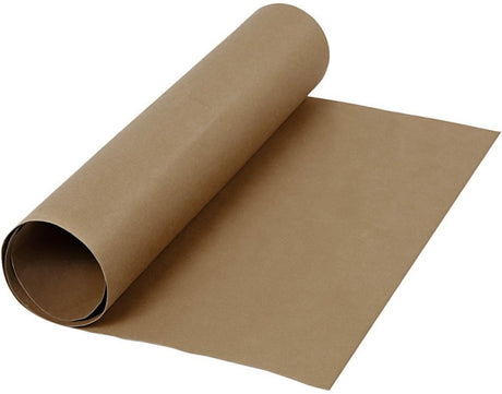 Creativ company papier simili cuir marron foncé, 1mtr.