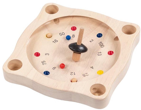 Carré de roulette Goki 22x22cm, bois d'hévéa, 6+