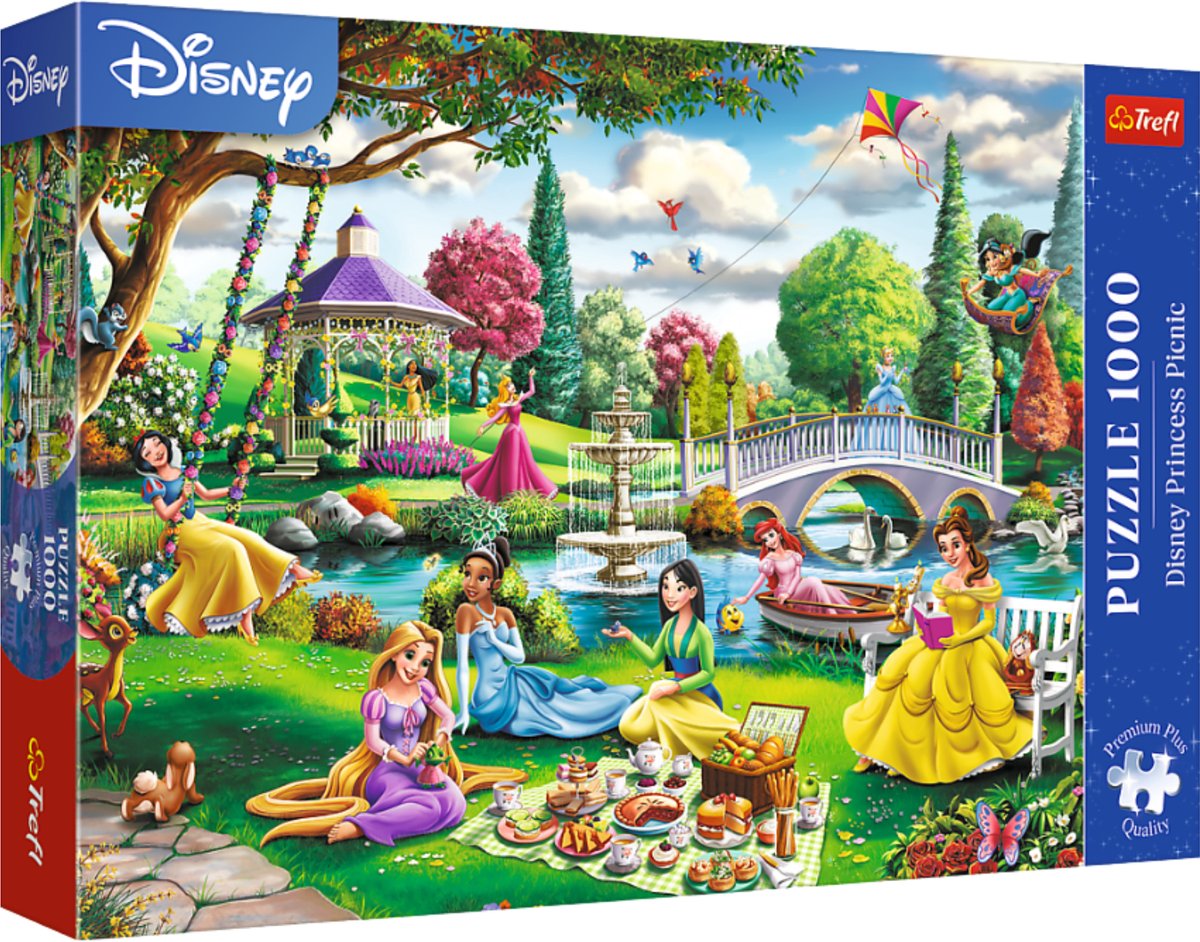 Puzzle Trefl 1000 pièces Pique-nique des princesses Disney - premium plus fsc.