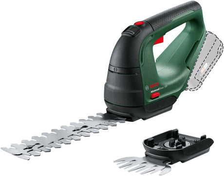 Taille-haie à batterie Bosch advancedshear 18v-10 - incl. lame de coupe-buissons et lame de coupe-herbe - sans batterie 18 V ni chargeur