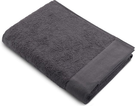 Serviette de bain Walra refaite coton gris anthracite 70x140