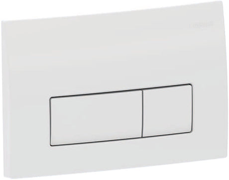 Plaque de commande Geberit delta50 - 2 boutons affleurants - boutons rectangulaires - blanc alpin