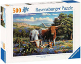 Ravensburger puzzle aimant les longhorns, 500 pcs.