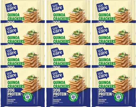Wecare - riche en protéines - crackers au quinoa - 12 x 100 g