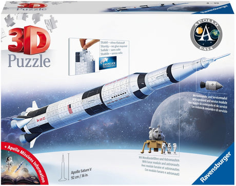 Ravensburger - Puzzle 3d Apollo Saturne V 440st.