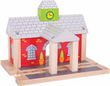 Bigjigs Rails en bois - gare