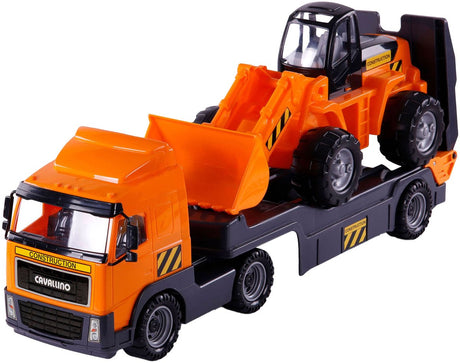 Camion cavallino avec remorque, échelle 1:16