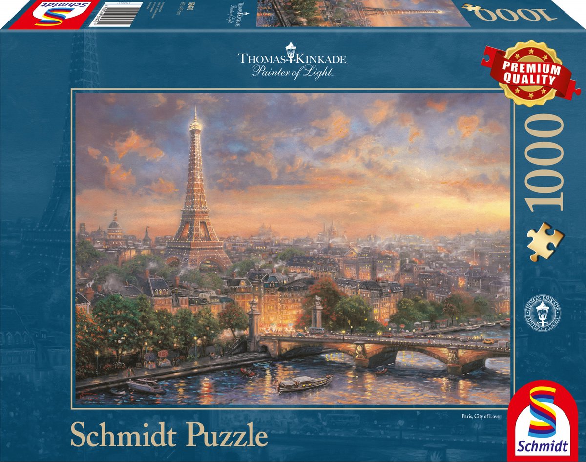 Schmidt Paris, ville de l'amour, puzzle 1000 pièces