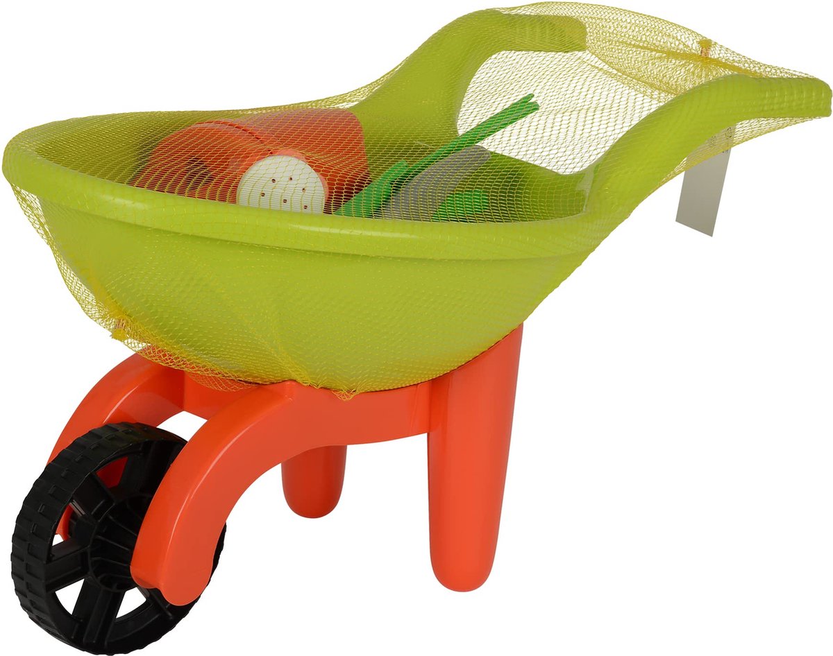 Brouette Androni avec des outils de jardin