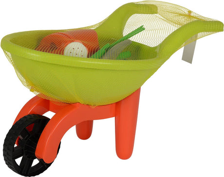 Brouette Androni avec des outils de jardin