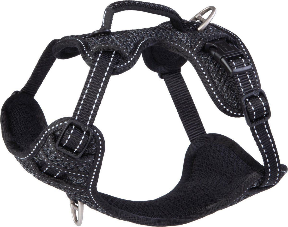 Rogz pour chiens rogz explore harnais doublé noir - harnais pour chien - s 36-57 cm