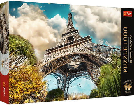 Puzzle Trefl - photo odyssée tour eiffel paris 1000 pièces.