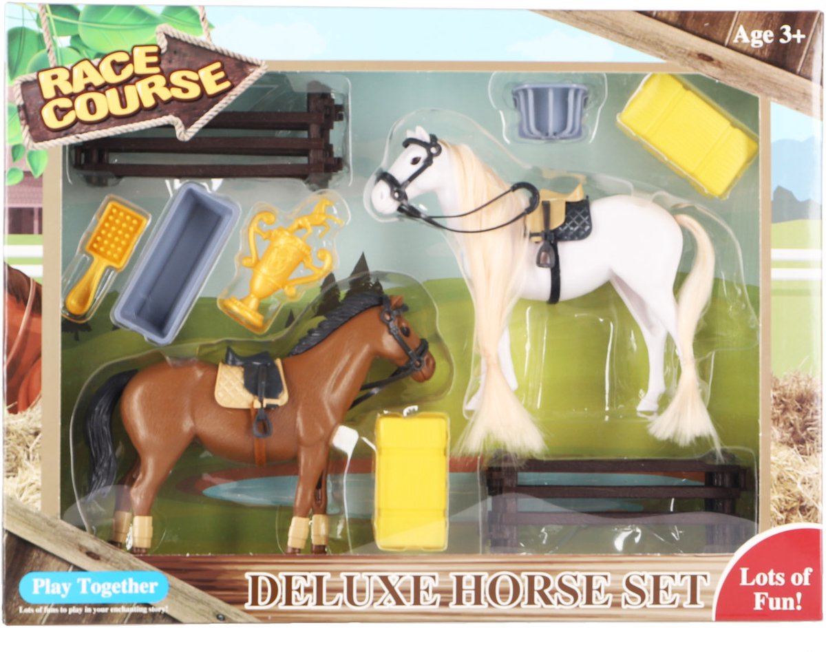 Ensemble de jeux pour chevaux avec accessoires | 2 pièces