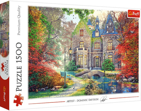 Trefl puzzle Manoir d'automne - Puzzle de 1500 pièces pour adultes.