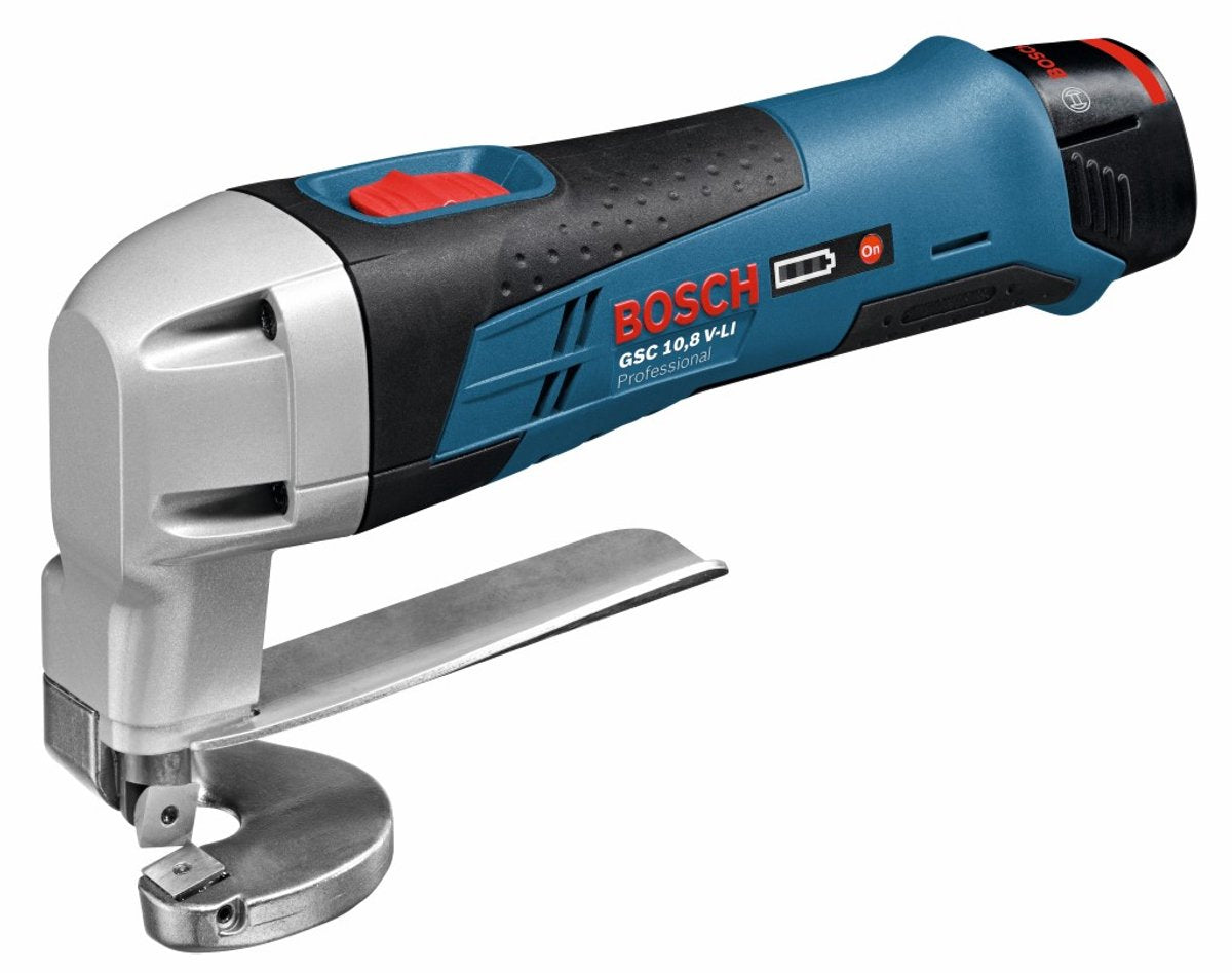 Bosch bleu cgc 12v-13 | cisaille à tôle à batterie 12v en l-boxx (2x batterie 2.0ah + chargeur) - 0601926108