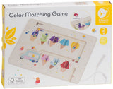 Jeu de correspondance de couleurs en bois du monde classique, glaces magnétiques