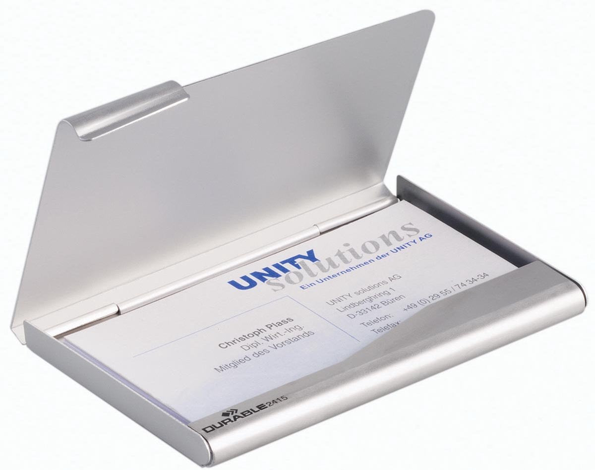 Porte-cartes de visite résistant