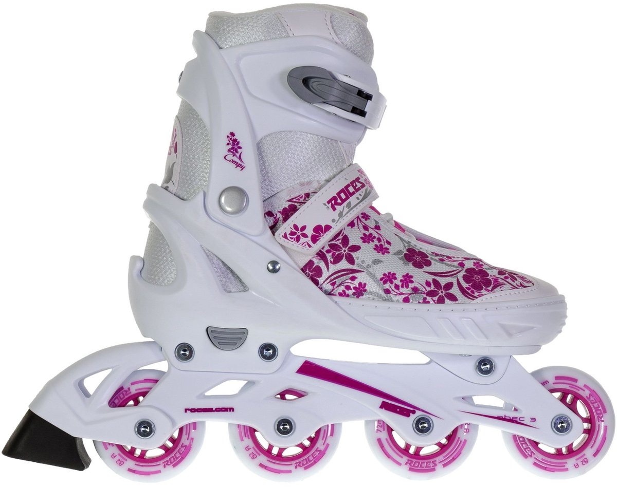 Roces – compy 8.0 – patins à roues alignées – filles – ajustement confortable réglable – taille 26-29