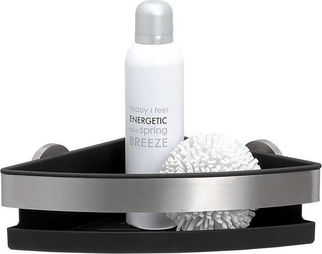 Tigre midi - support de douche - coin panier de douche - inox brossé