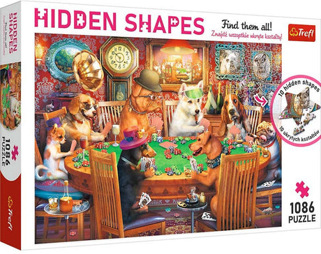 Puzzle Trefl 1000 pièces formes cachées - puzzle de nuit de jeu.