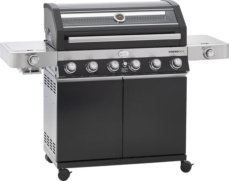 Barbecue Rösle - barbecue gaz videro g6-s vario 30 mbar - acier inoxydable - noir
