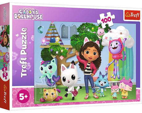 Puzzle Maison de poupée Trefl Gabby - 100 pièces - à partir de 3 ans