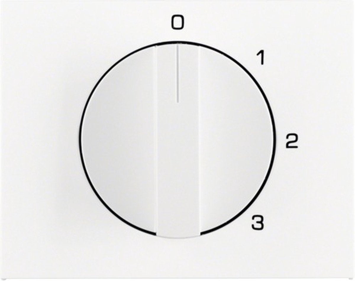 Berker k1 plaque centrale interrupteur 3 positions blanc polaire