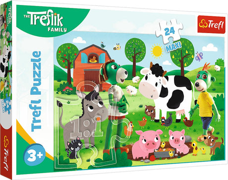 Puzzle Trefl - je ferme familiale 24 maxi morceaux de carton.