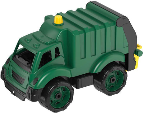 Paradiso joue avec un gros camion poubelle