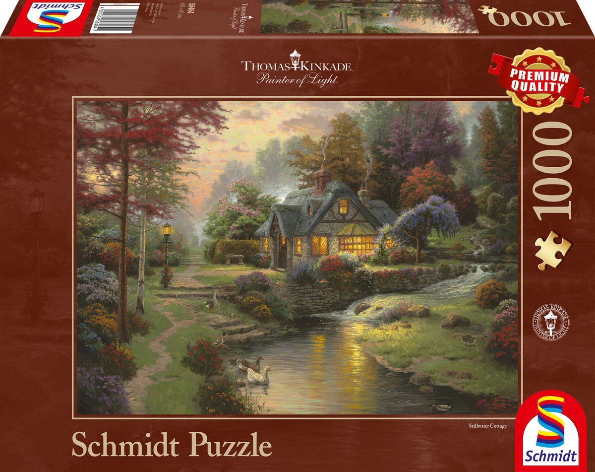 Schmidt - puzzle - ambiance de soirée tranquille - Thomas Kinkade - 1000 pièces - adultes - à partir de 12 ans