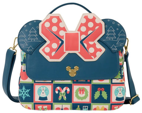 Loungefly disney – mickey minnie holiday – crossbody bag