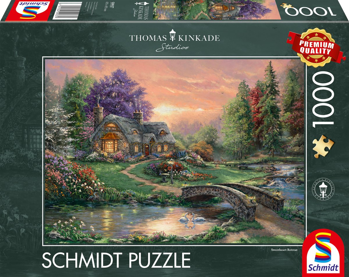 Schmidt - puzzle - retraite chérie - Thomas Kinkade Studios - 1000 pièces - adultes - à partir de 12 ans