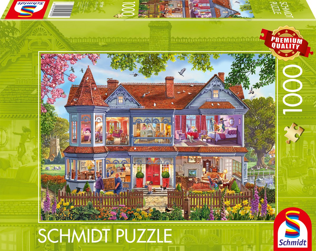 Schmidt - puzzle - maison au printemps - 1000 pièces - adultes - à partir de 12 ans