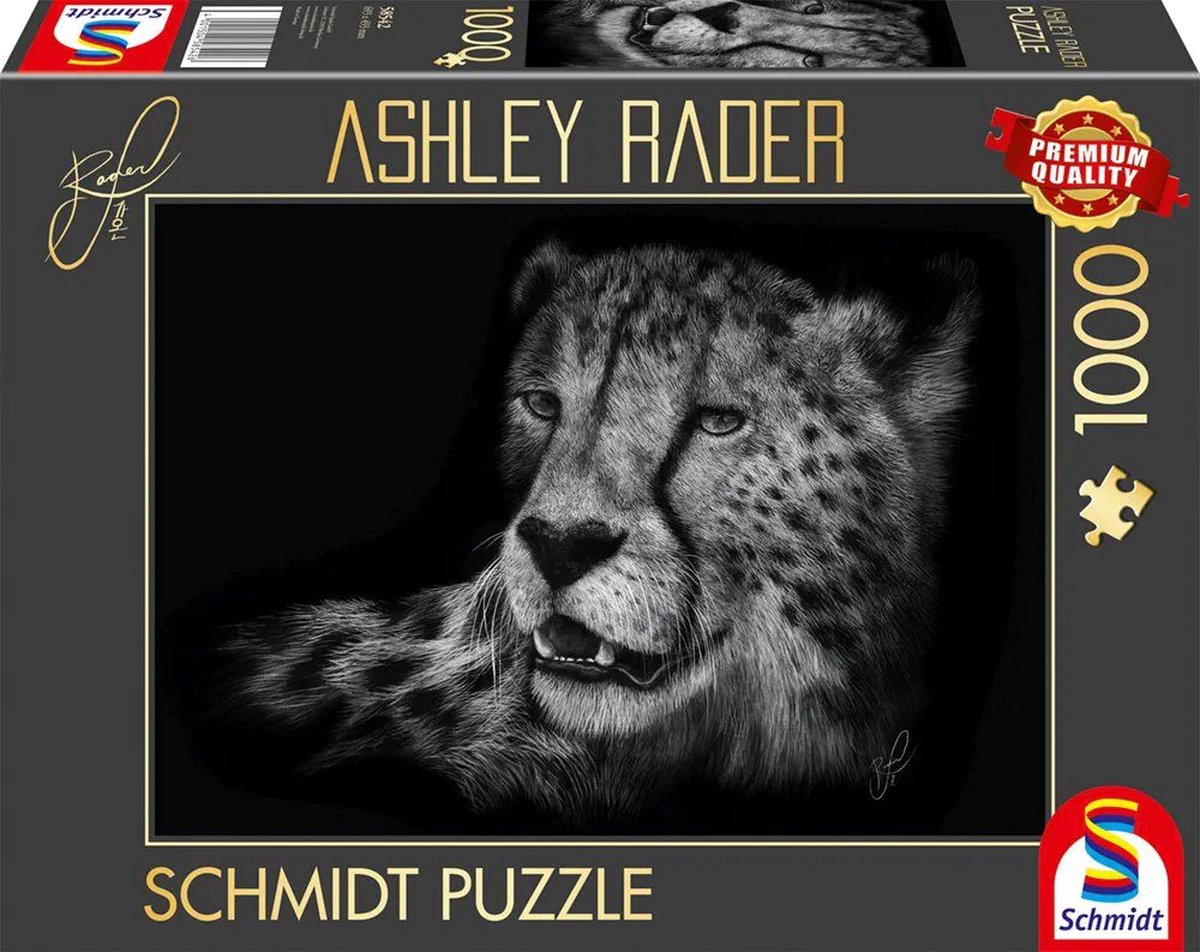 Schmidt puzzle guépard 1000 pièces - puzzle art animalier.