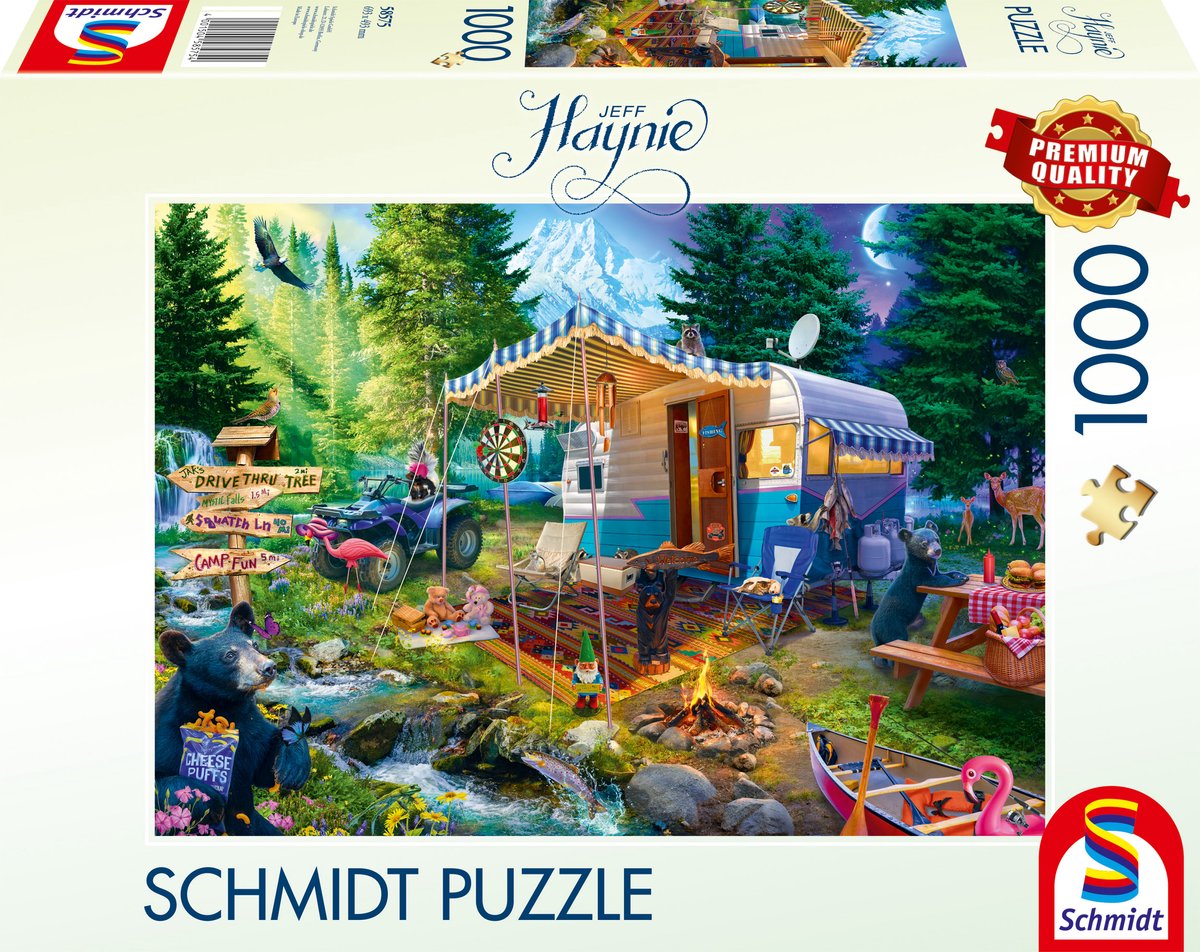 Schmidt - puzzle - avec la caravane dans les montagnes - Jeff Haynie - 1000 pièces - adultes - à partir de 12 ans