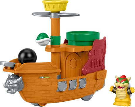 Mattel My Mario Little People Playset Le dirigeable de Bowser
