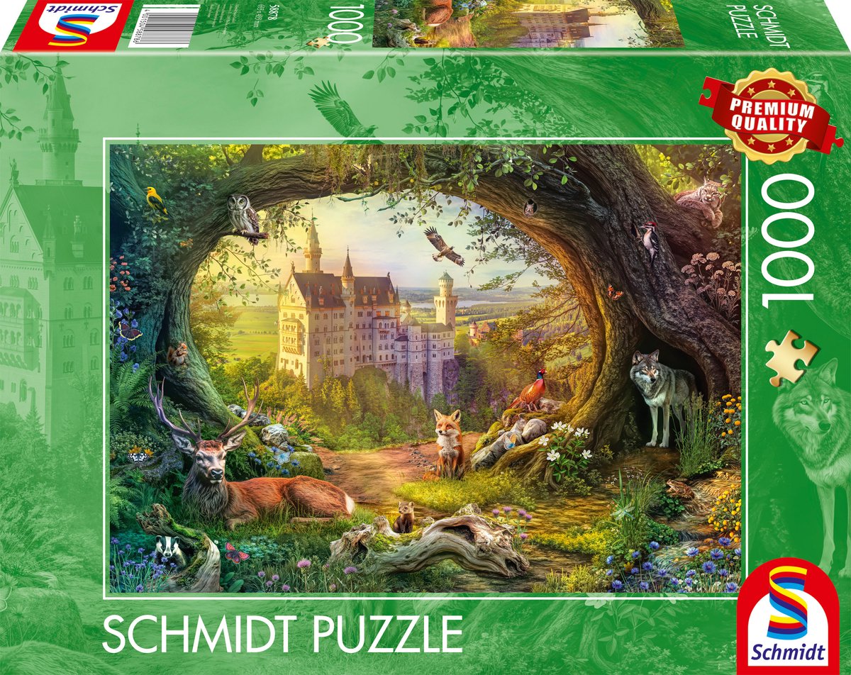 Schmidt - jigsaw puzzle - fairytale castle in the enchanting forests - 1000 pieces - adults - from 12 years