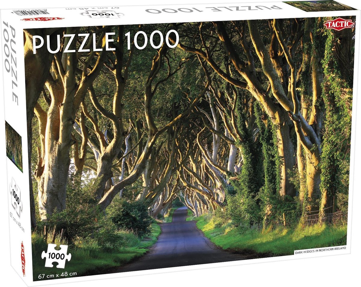 Puzzle tactique haies sombres en Irlande du Nord 1000 pièces