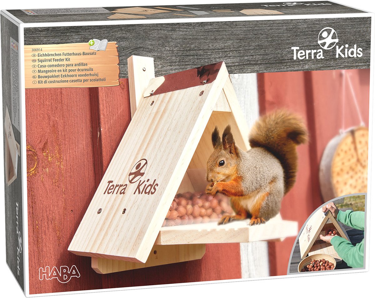 Haba kit de construction maison d'alimentation pour écureuils Terra Kids - jouets créatifs.