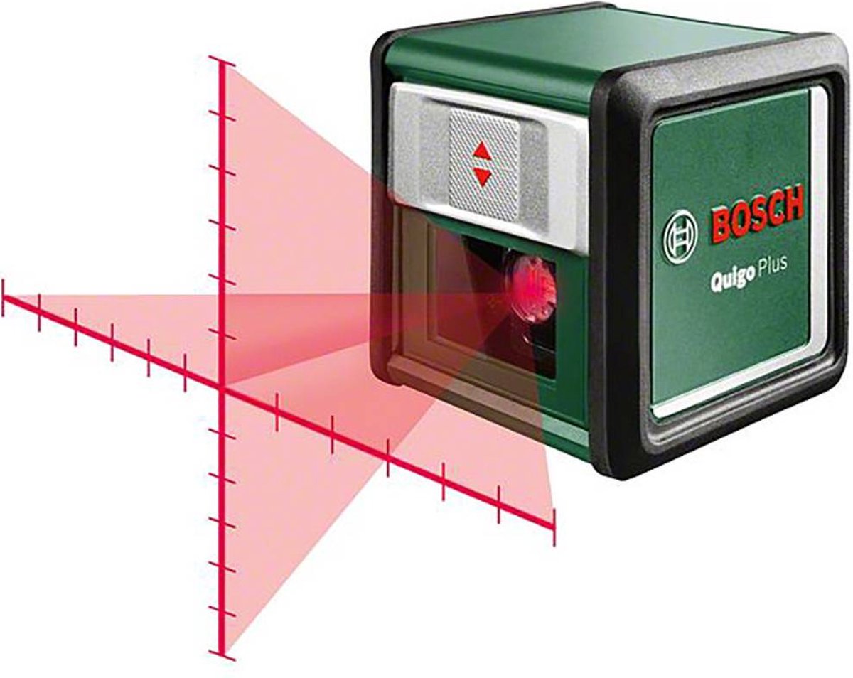 Bosch Quigo Plus - laser lignes croisées - avec trépied - plaque cible - piles